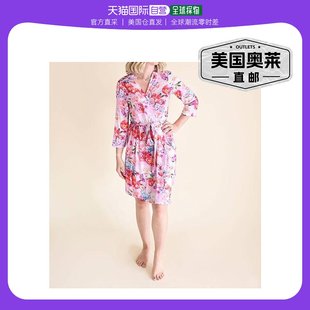 Pink floral posh Floral Mommy peanutBrisa Robe pink