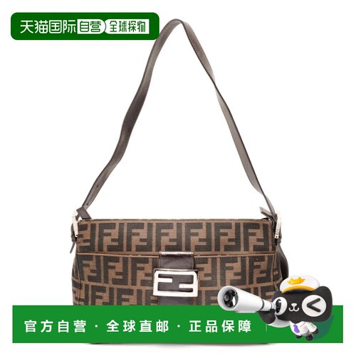 自营Fendi Zucca Canvas Shoulder Bag (Pre-Owned) - brown 美国
