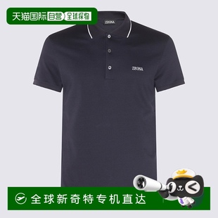 香港直邮潮奢 杰尼亚 1h可退 Zegna E7358A5B746 男士 徽标Polo衫