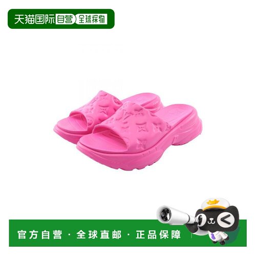 日本直邮中古vintage二奢LouisVuitton路易威登女S级99新橡胶鞋粉