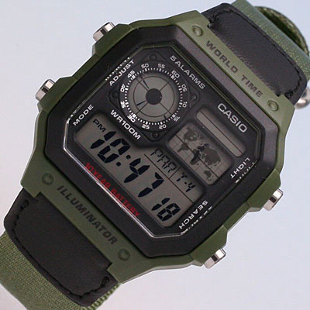 ae-1200whb-3b casio quartz casio quartz  卡西欧 手表