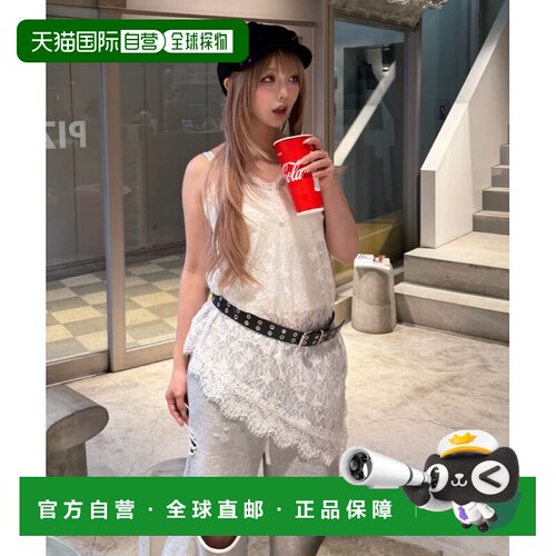 日本直邮RAY CASSIN 女装 哑光缎面蕾丝吊带背心 RCN1061604A0001