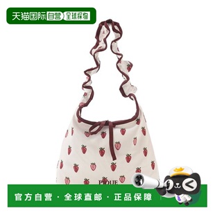 草莓印花缎面迷你托特袋 1h可退 女装 pique 收褶 日本直邮gelato