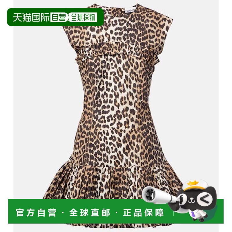 香港直邮GANNI甘尼女士短款连衣裙
