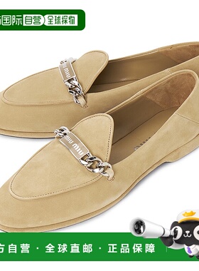 1h可退 韩国直邮缪缪 5D866D 103 F0379 女士 豆豆鞋牛皮女鞋