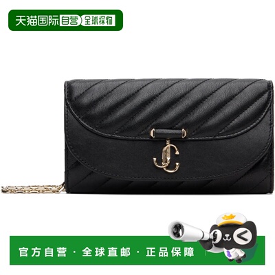 香港直邮潮奢 Jimmy Choo 周仰杰 女士 黑色 Curve 单肩包 AVNCUR