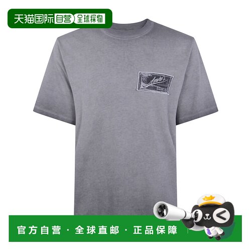 1h可退 香港直邮AMIRI 男士T恤 AMTOJR1145001 AW2026 灰色 短袖T