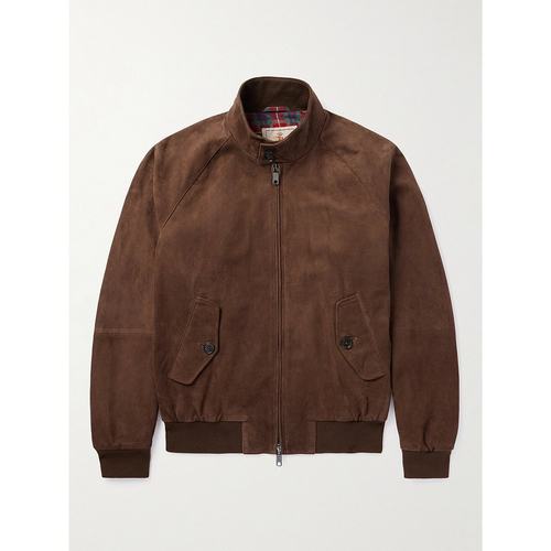 潮奢 Baracuta 男士 G9 Harrington 绒面革夹克 BRCPS0939