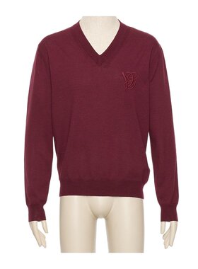 VALENTINO 男士针织毛衣 VKC35FB0U697 AW2025 红色 长袖毛衣