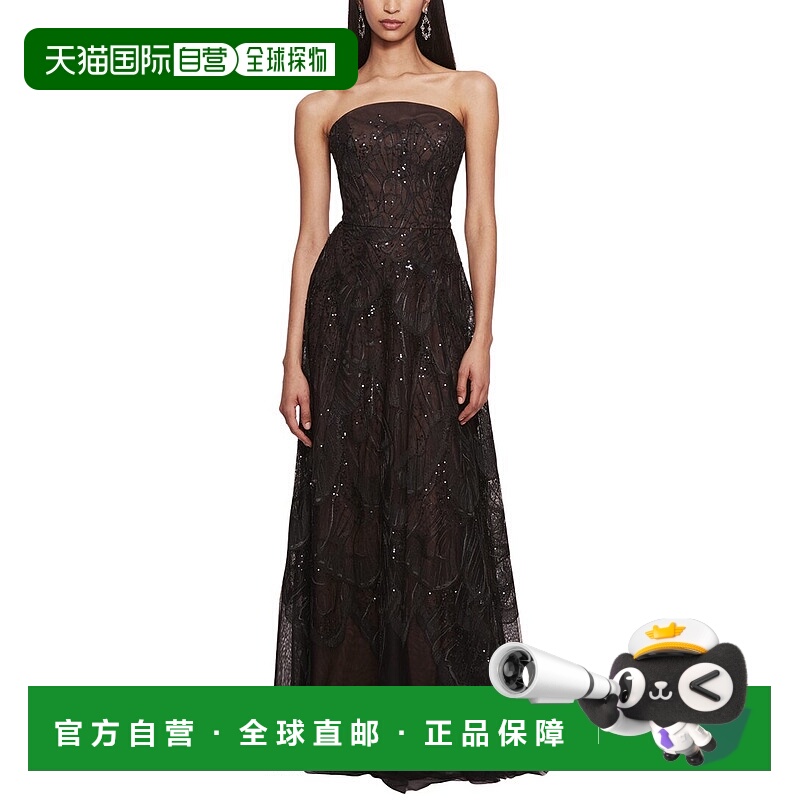 自营Marchesa Notte礼服-黑色 美国奥莱直发