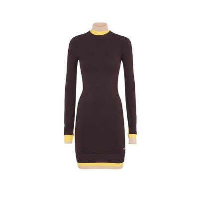 FENDI 女士连衣裙 FZDC36ASJGF0AU3 AW2024 紫色 DRESS LAYERING