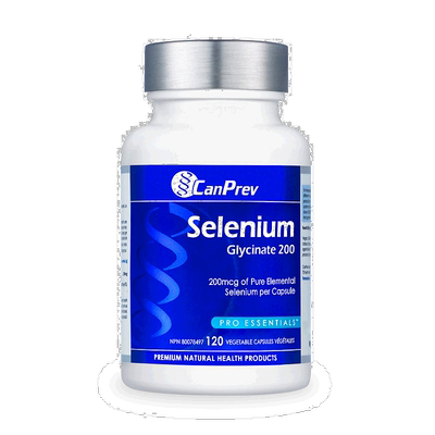 加拿大直邮CanPrev 甘氨酸硒 200（120 粒 V 粒）