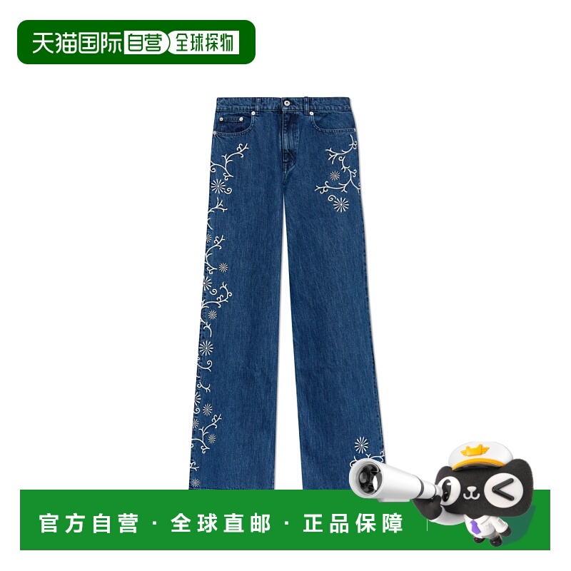 1h可退 香港直邮KENZO 女士牛仔裤 FE62DP2176Y3DS AW2024 蓝色