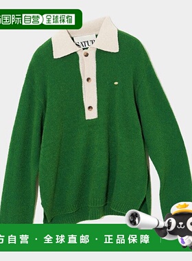 韩国直邮SATUR设计师款大气简约日常休闲个性毛衣SA22FWMK09A1GN