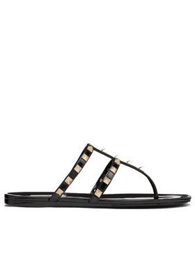 VALENTINO 女士凉鞋 UW2S0T84PVS0NO CO 黑色 黑色铆钉徽标凉拖
