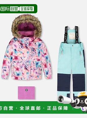 自营deux par deuxTwo-Piece Play Snowsuit Turquoise Blue - tu