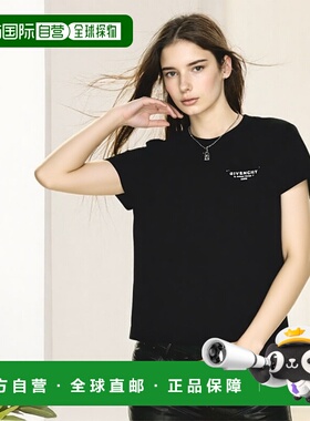 香港直邮GIVENCHY 女士T恤 BW70FJP75N001 AW2025 黑色 T-shirt w