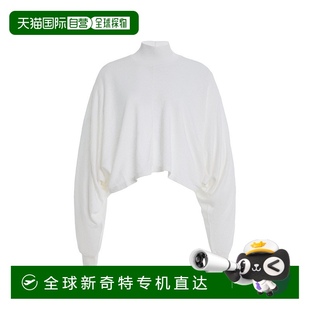 white白色 蝙蝠袖 亚麻上衣 舒适时尚 香港直邮Alaia 1h可退 女士
