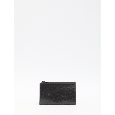 BALENCIAGA 女士钱包 7664652AA651000 CO 黑色 Crush cardholder