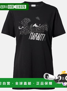 1h可退 香港直邮潮奢 ISABEL MARANT 女士 Zoeline 印花棉质针织T