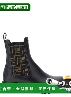 香港直邮FENDI 女士靴子 8T8576A379F1TOG AW2025 黑色 'Fendi Fi