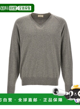 1h可退 香港直邮ma' ry' ya 男士 V领毛衣 YMK042 grey灰色 舒适