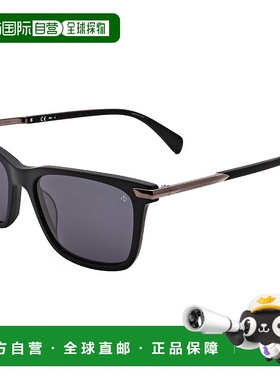 自营 rag & boneRag&Bone男式56毫米哑光黑色太阳镜-哑光黑色 美