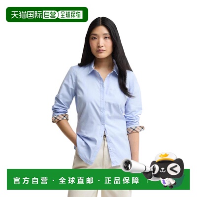 香港直邮Barbour 女士衬衫 LSH1409BL13 SS2026 蓝色 长袖衬衫