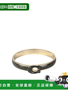 香港直邮COACH 女士手链手镯 448361GLD300 SS2024 绿色 标志手环