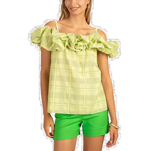Trina Turk Primrose 上衣 - 绿色 【美国奥莱】直发女装
