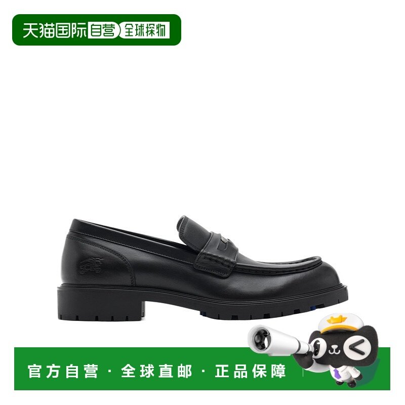 香港直邮BURBERRY 男士休闲鞋 81113851 AW2025 黑色 Rogue 乐福