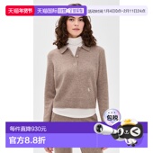 香港直邮SPORTY SRC 1h可退 RICH 女士 羊绒Polo衫 beige米色