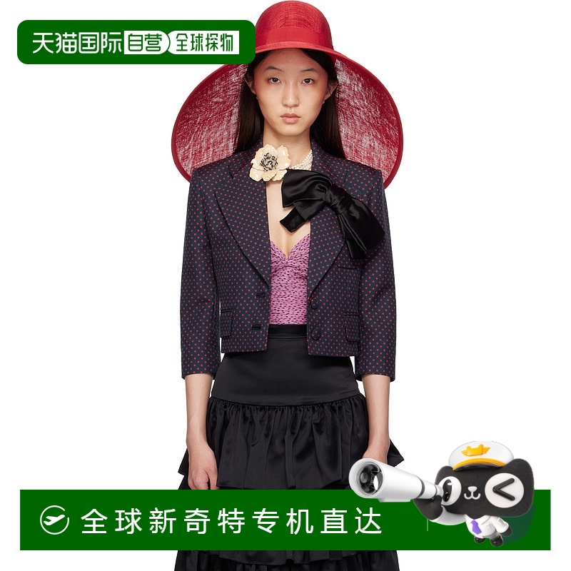 1h可退香港直邮Valentino华伦天奴女士红色宽檐帽 6W0HE00EHW
