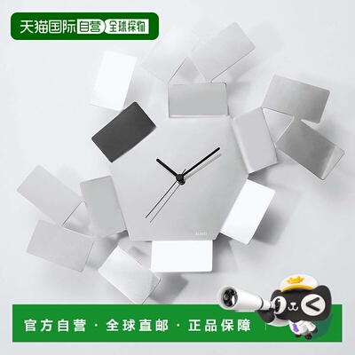 日本直邮Alessi ALESSI LA STANZA DELLO SCIR 挂钟银色Scirocco