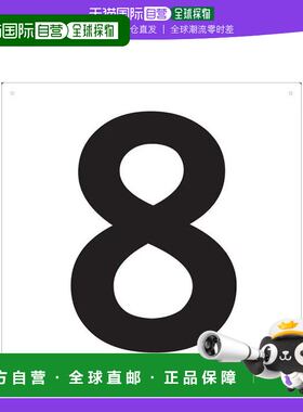 【日本直邮】Trusco中山 数字标识牌 420×420 ｢8｣ TSEH-8