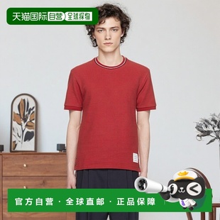 布朗 男士 Rib Browne Sleeve 汤姆 Short 香港直邮Thom 酒红色