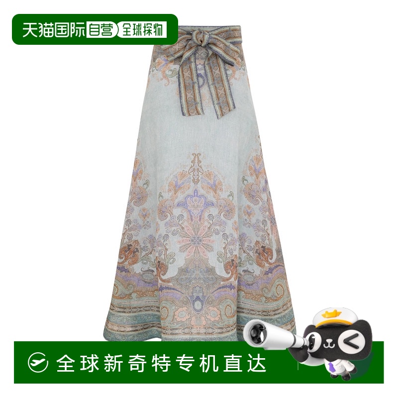 香港直邮Zimmermann 腰带半身裙 3881SF242
