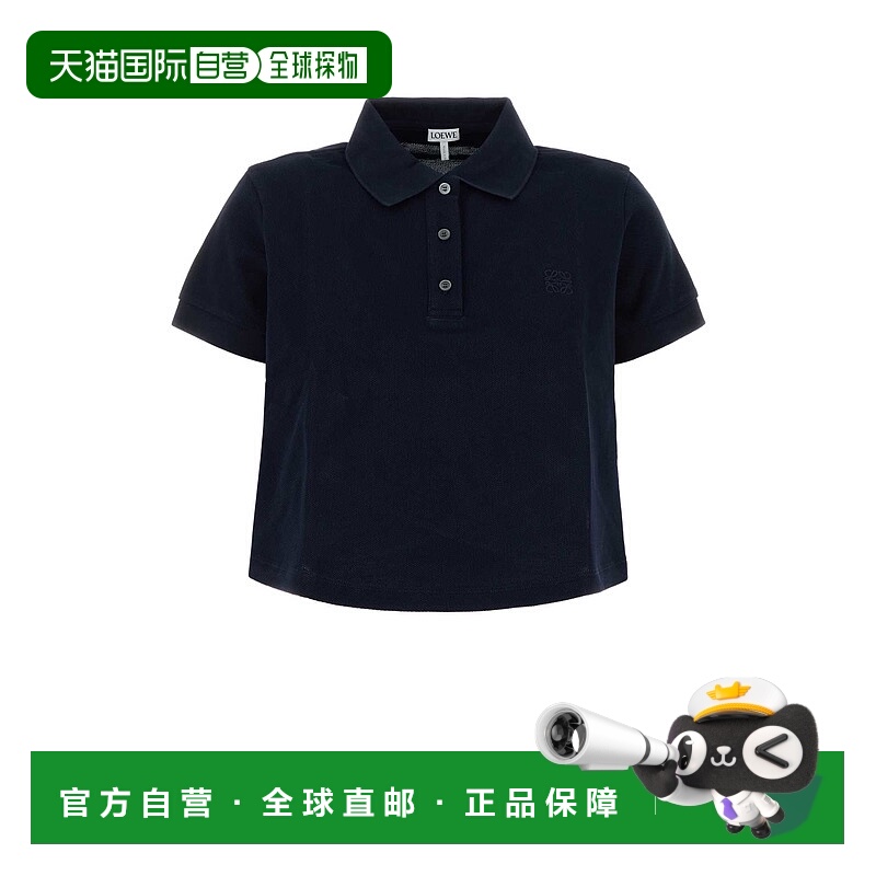 1h可退 香港直邮LOEWE 女士POLO衫 S359Y23XAIDARKNAVY AW2025 蓝