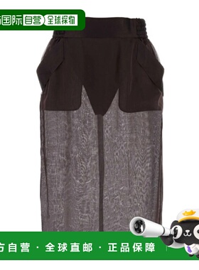 香港直邮Saint Laurent 弹性腰身铅笔半身裙长裙 769270Y3H91