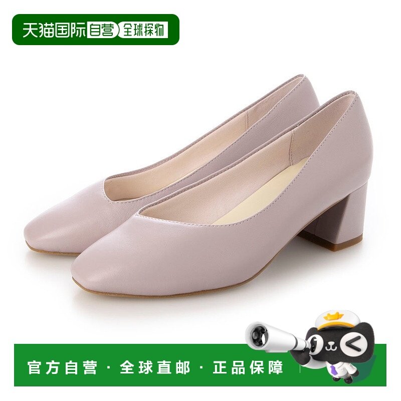 日本直邮RANDA 真皮杏仁头高跟鞋 RA041BW015732 黑色