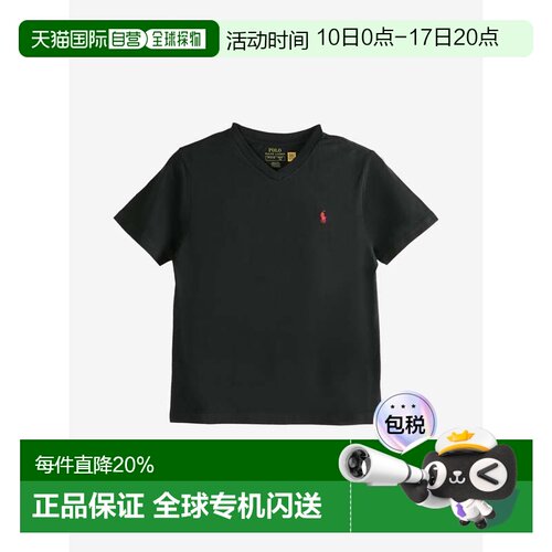 Polo Ralph Lauren拉夫劳伦大童V领纯色T恤春夏女款323832906008