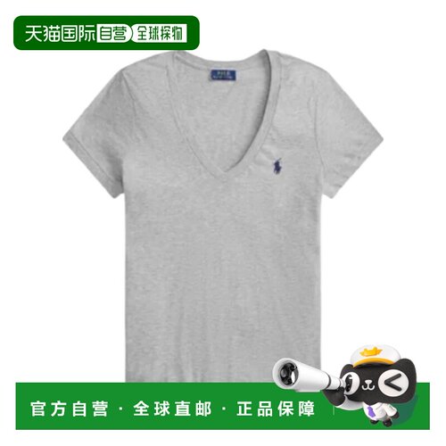 香港直邮Polo Ralph Lauren V领T恤 211B14611女【付后1h可退】
