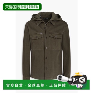 香港直邮Tom 男士 Ford 福特 牛仔棉混纺抓绒连帽衬 汤姆 1h可退