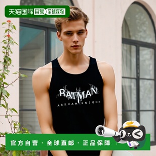 自营 gildan蝙蝠侠阿骑士 Ak Splinter 标志成人背心 - 黑色 美国