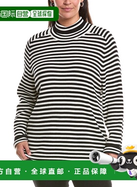 自营Marina Rinaldi Plus Enigma羊毛毛衣-黑色 美国奥莱直发