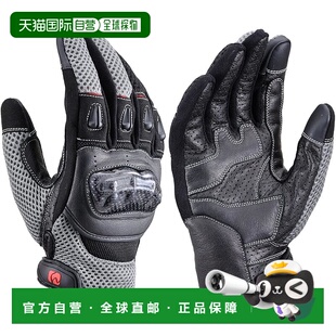 【日本直邮】Daytona 春夏摩托车手套 羊皮碳纤护具 HBG-116 灰色