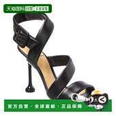 Alexandre Birman Antonia皮革凉鞋 自营 黑色高跟 美国直发奥莱