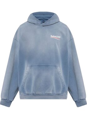 BALENCIAGA 男士卫衣 767877TRVB19798 CO 蓝色 Hoodie