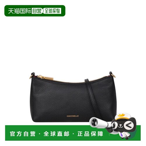 香港直邮COCCINELLE 女士斜挎包 E5QH05501011 SS2026 黑色 Aura
