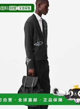 自营1h可退 欧洲直邮LV/路易威登 Christopher PM男士黑色牛皮双